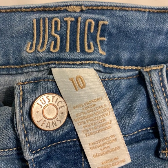 NWOT Jean Shorts with White Lace Trim - Picture 3 of 7